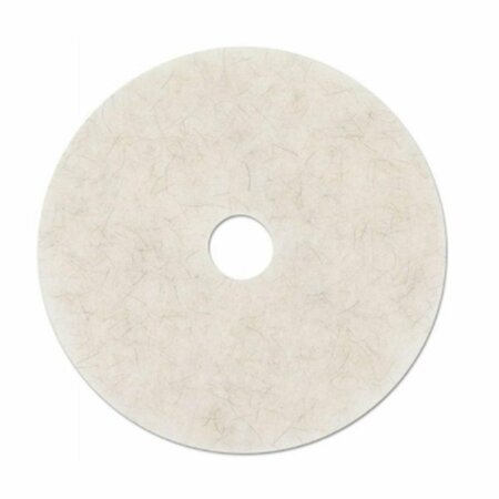 OVERTIME 24 in. dia Ultra High-Speed Natural Hair Floor Pads - Natural, 5PK OV3191936